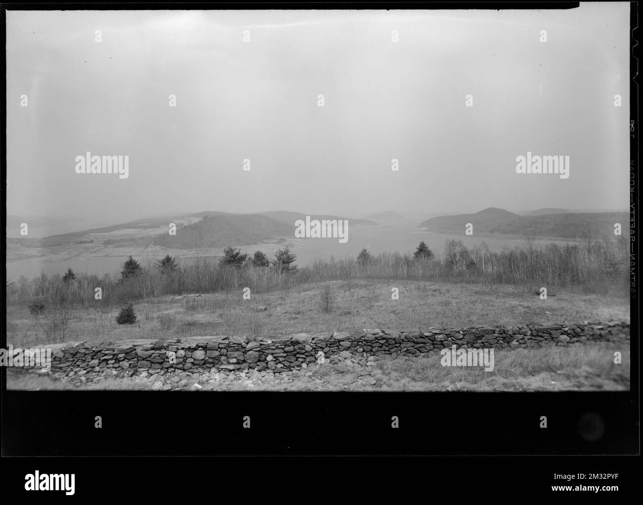 General view of Quabbin Reservoir from former Woods property, during
