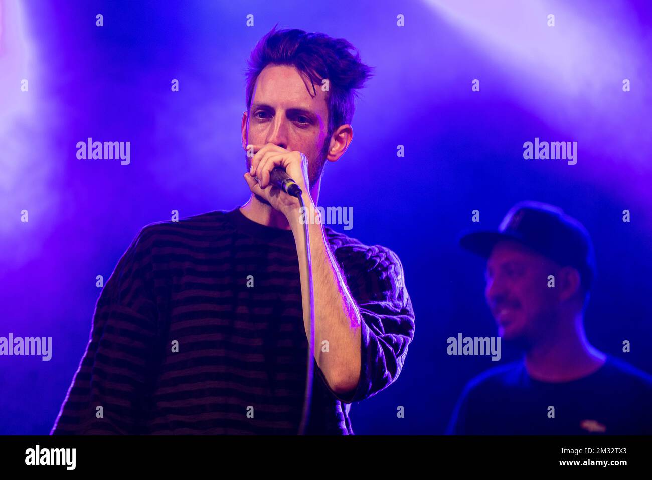 The band Froze performing during the Dranouter Zomersessie (summer session), Saturday 04 July 2020 in Dranouter. The original version of the festival had to be cancelled due to the Corona virus crisis. Strict rules still apply for the new version, including a very limited number of guests. BELGA PHOTO JAMES ARTHUR GEKIERE Stock Photo