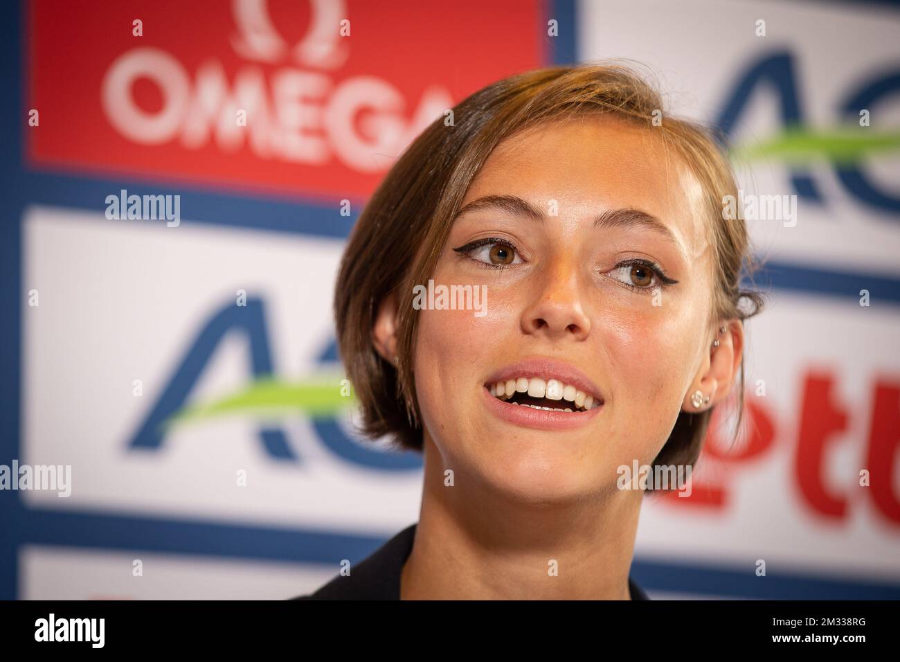 Belgian Rani Rosius pictured during a press conference regarding the ...