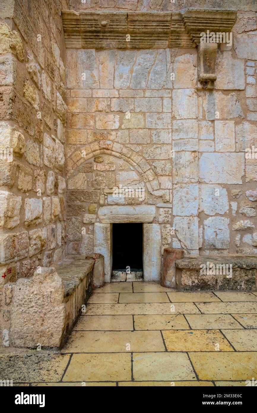 Door of Humility, main entrance into the Church of the Nativity in