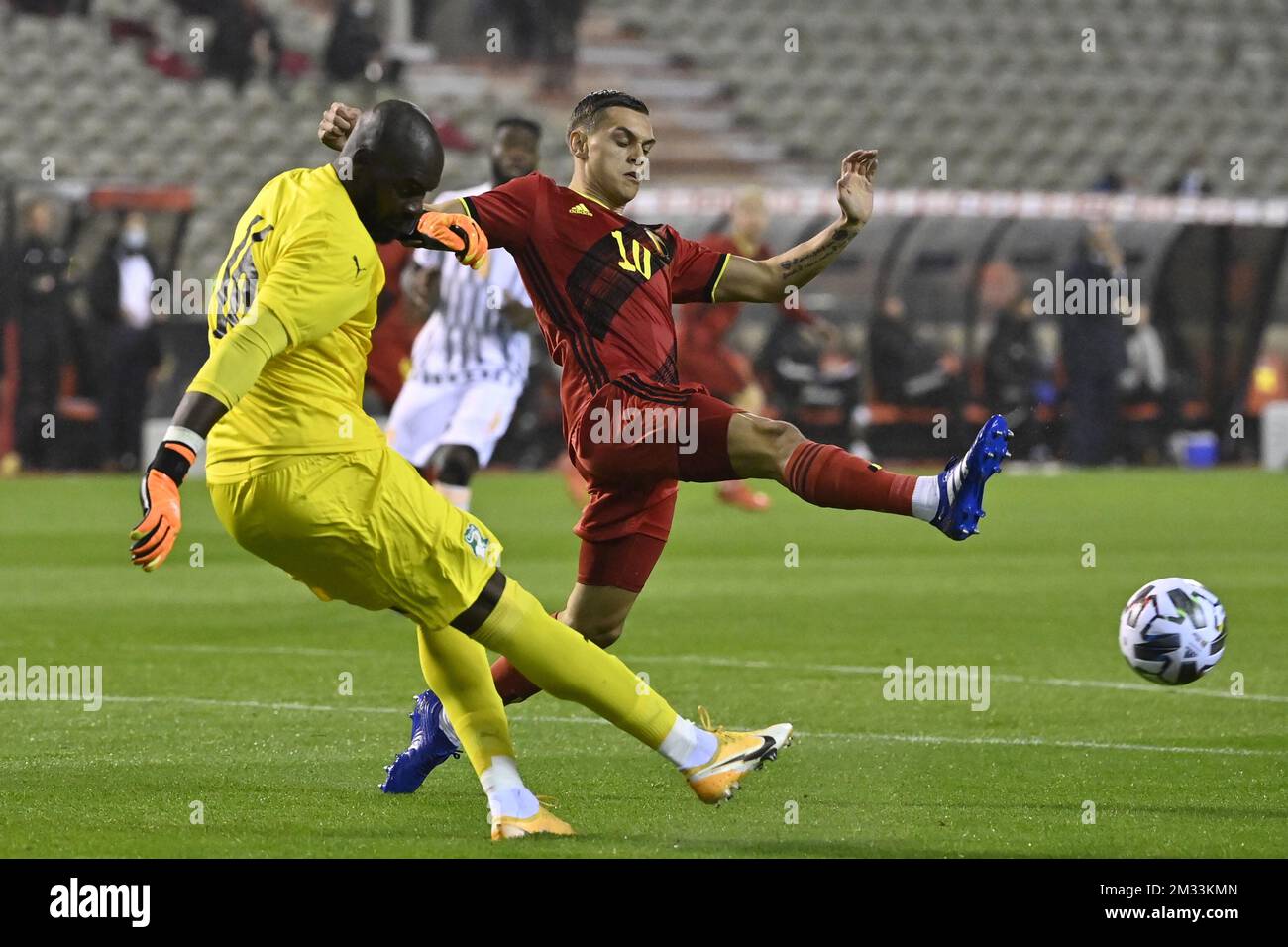 Belgium s Leandro Trossard In Action At A Friendly Game Between The belgium-s-leandro-trossard-in-action-at-a-friendly-game-between-the