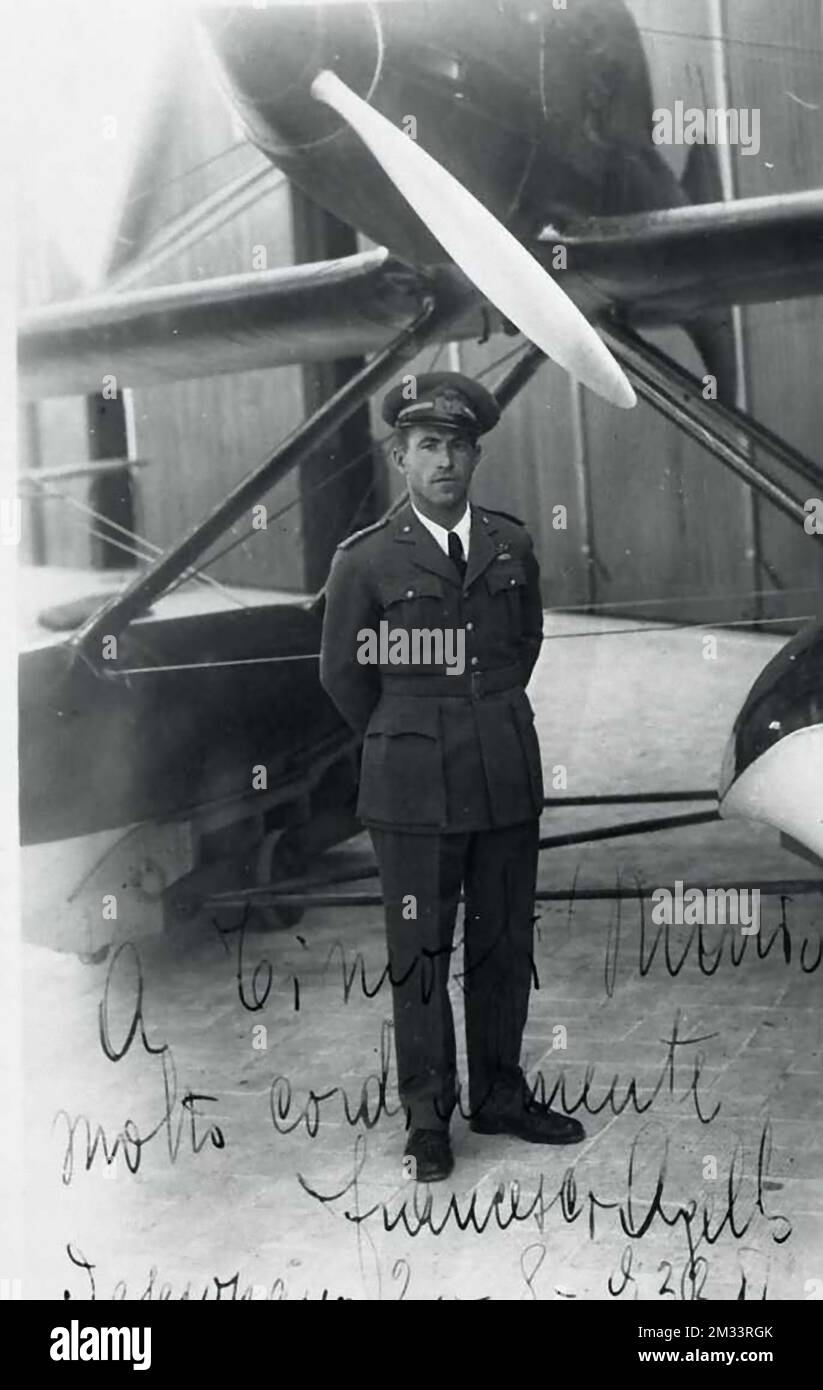 Francesco Agello Aeronautica Idrovolante Macchi (anni 30 Stock Photo