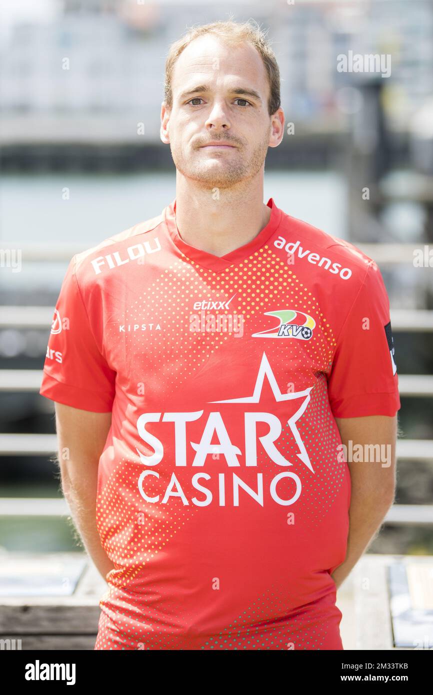 Oostende's Brecht Capon poses for the photographer, in marge of the  2020-2021 photoshoot of Belgian Jupiler Pro League club KV Oostende,  Tuesday 28 July 2020 in Oostende. BELGA PHOTO JASPER JACOBS Stock Photo -  Alamy