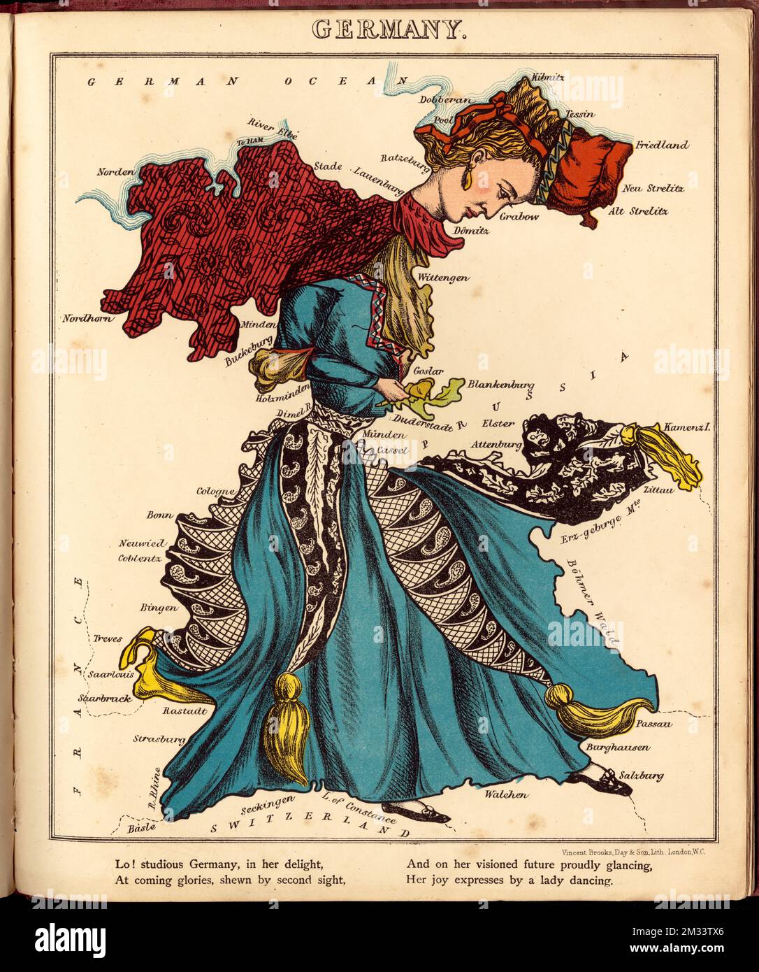 Germany , Germany, Maps, Pictorial maps Norman B. Leventhal Map Center