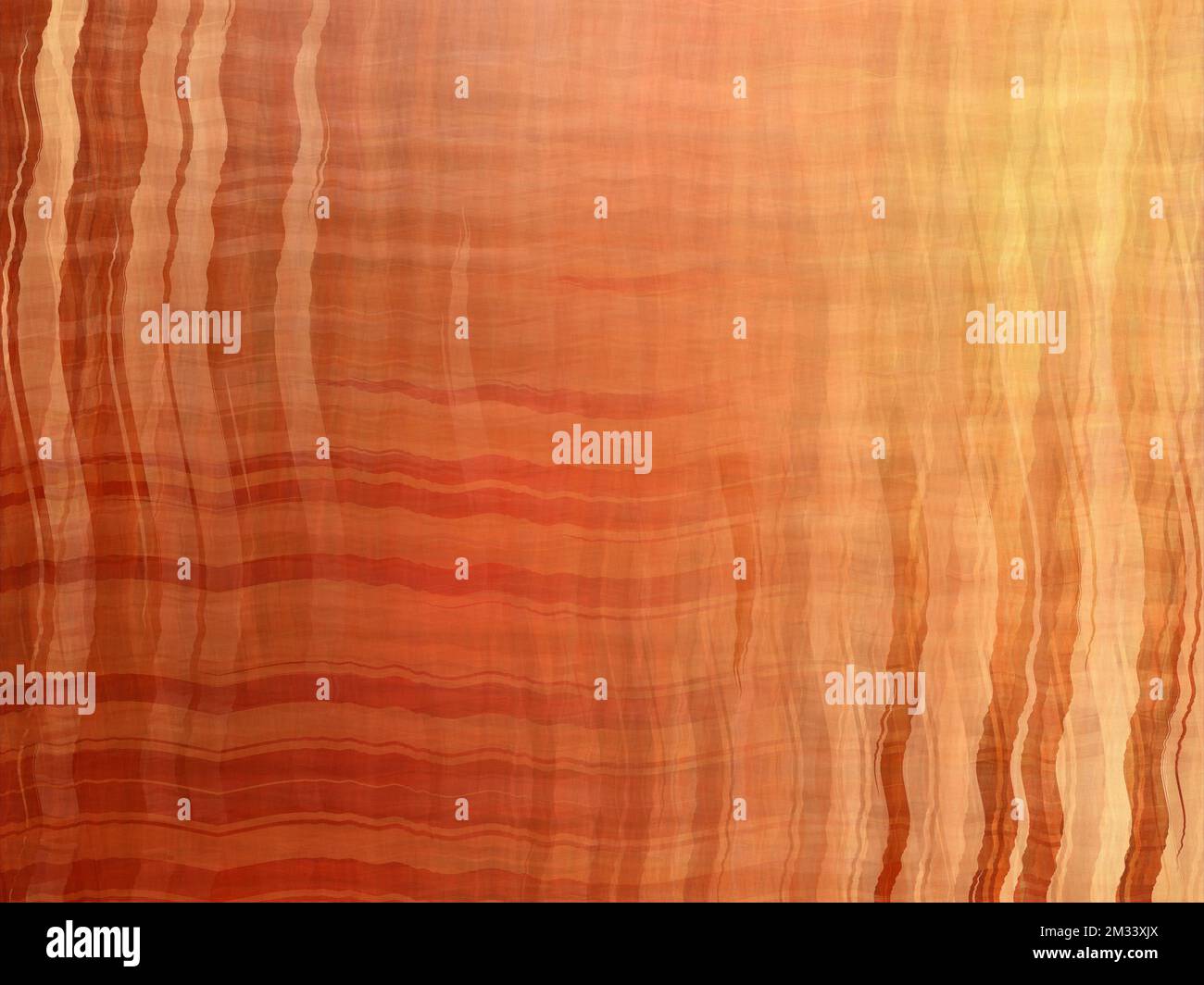 Orange Metallic Wavy Lines Background Stock Photo