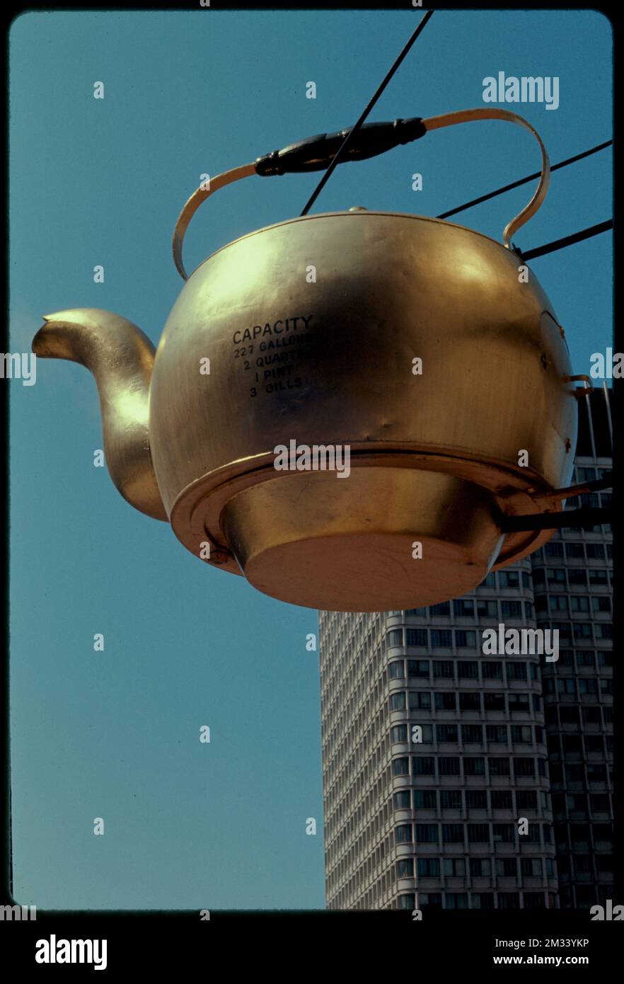 Giant tea kettle sign, Boston , Teapots, Signs Notices. Edmund L