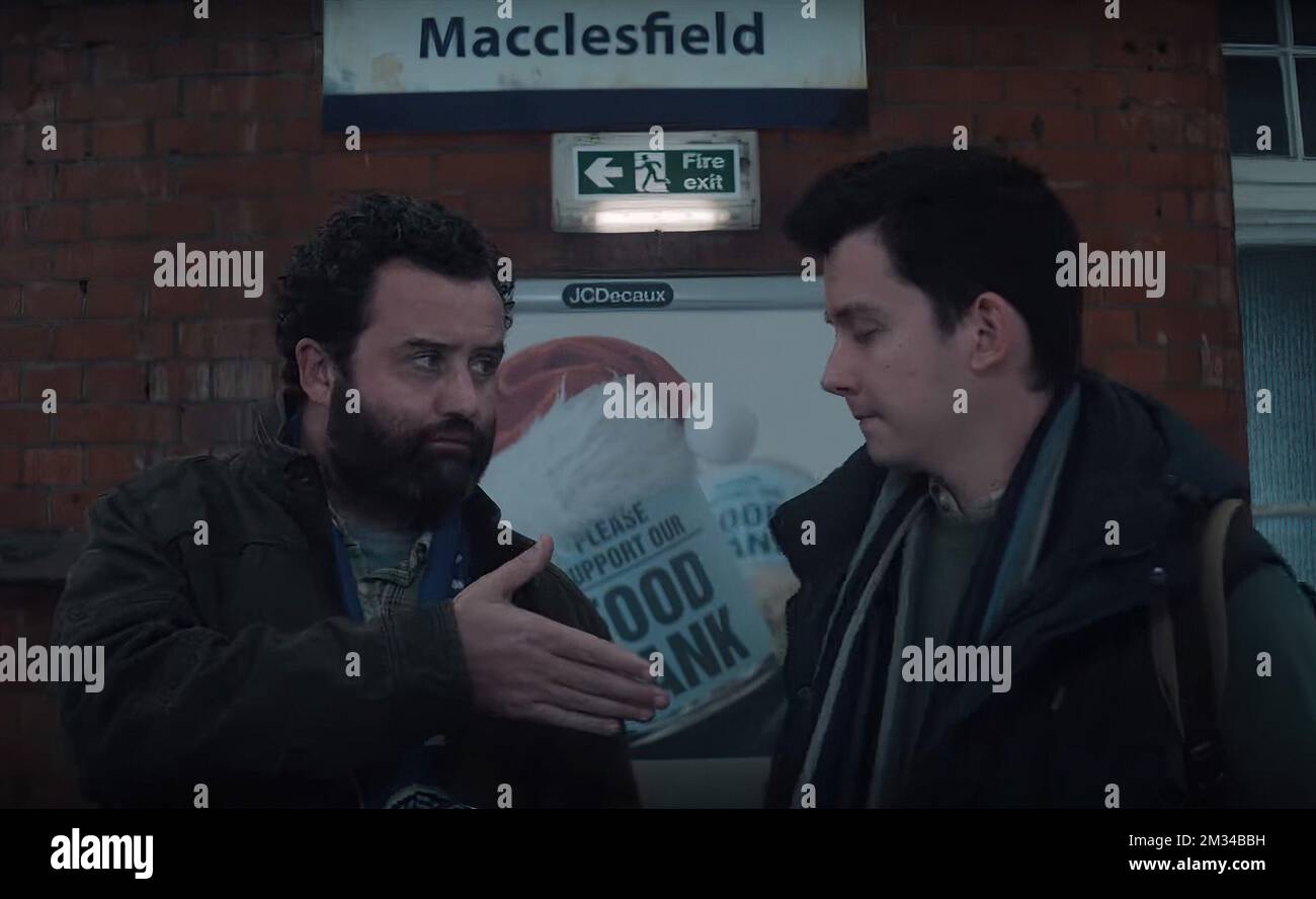 YOUR CHRISTMAS OR MINE?, from left: Daniel Mays, Asa Butterfield, 2022. © Amazon Prime Video 