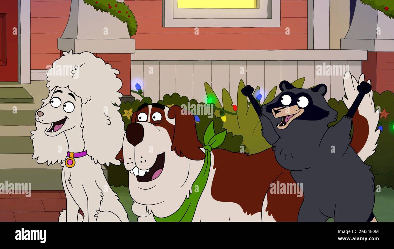 HOUSEBROKEN, from left: Honey (voice: Lisa Kudrow), Max (voice: Tony Hale),  Who's a Scaredy Cat?, (Season 2, ep. 204, aired Apr. 2, 2023). photo: ©Fox  / Courtesy Everett Collection Stock Photo - Alamy