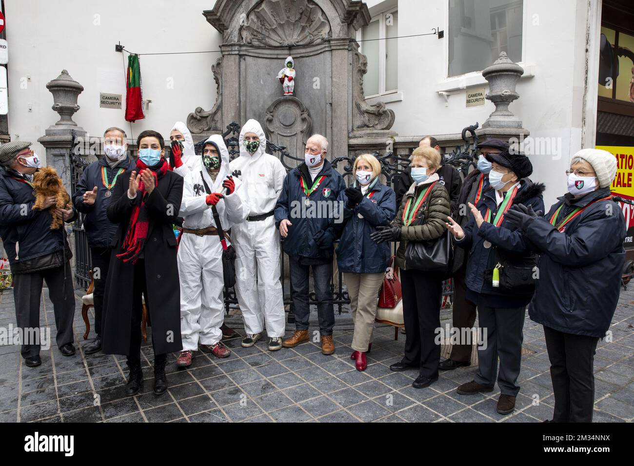 Illustration picture shows a ceremony to reveal the first new costume