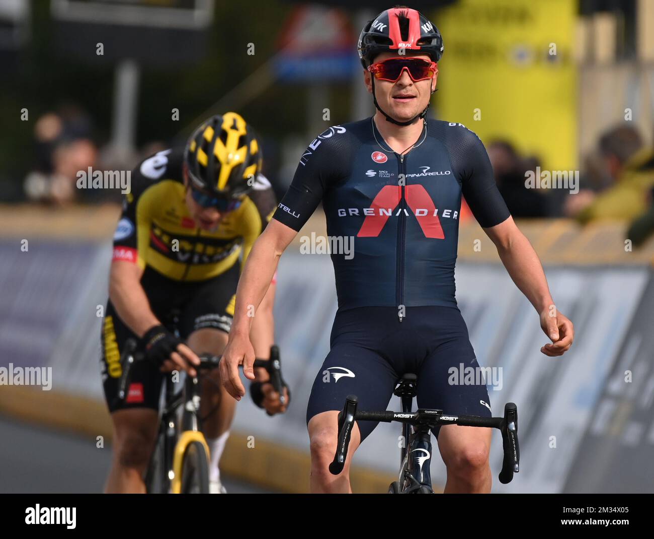 British Thomas Pidcock of Ineos Grenadiers wins ahead of Belgian Wout ...