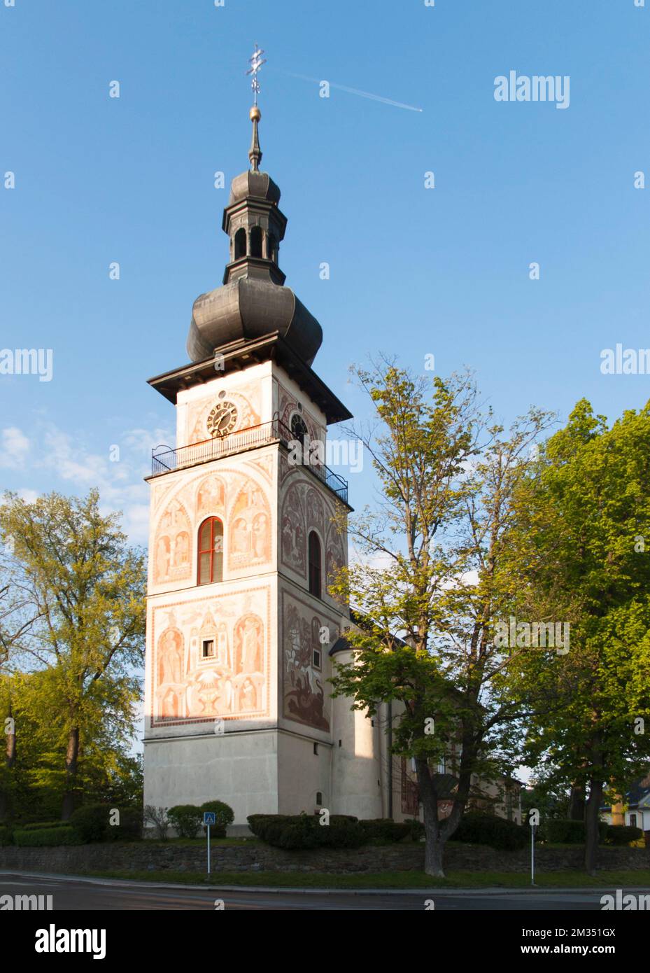 Catholic Church of Saint Cunigunde in Nove Mesto na Morave, Czech republic Stock Photo