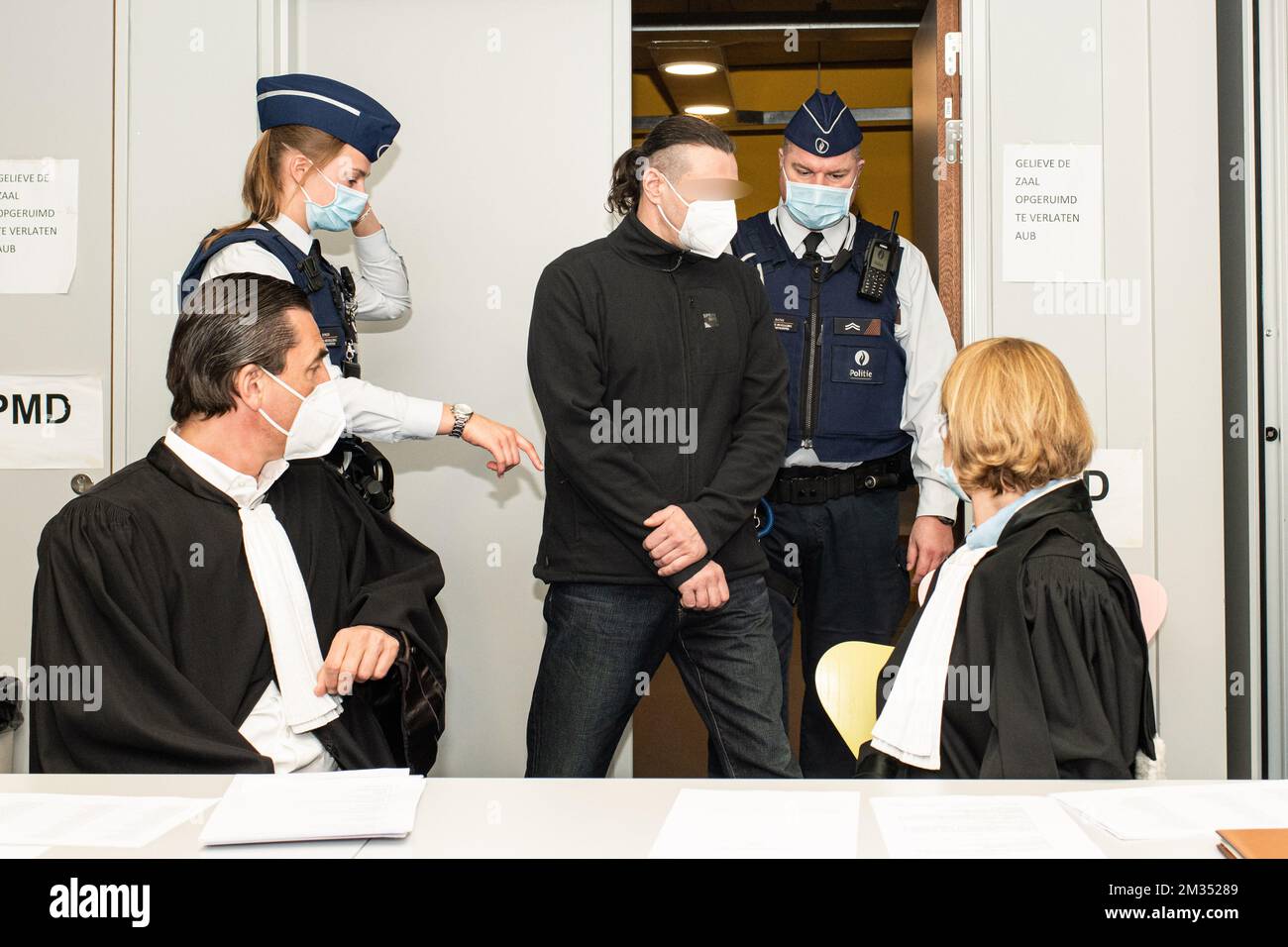 The accused Tony Baldassarre pictured during the jury composition for ...