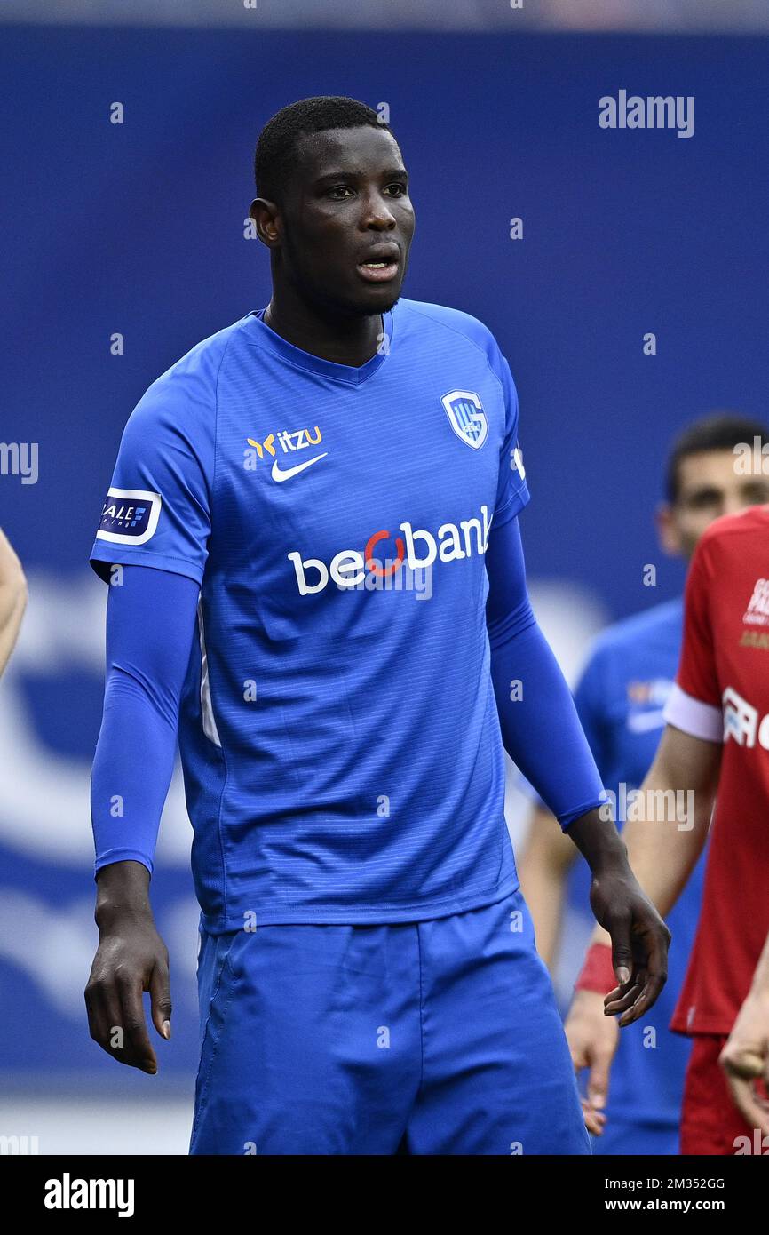 Genk s Paul Onuachu pictured during a soccer match between KRC