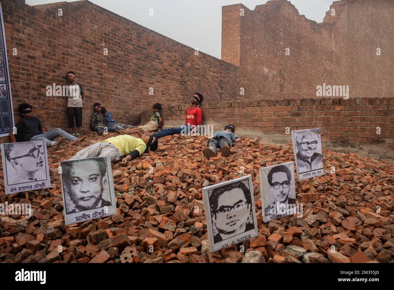 Dhaka, Bangladesh. 14th Dec, 2022. Portraits of intellectuals who were ...