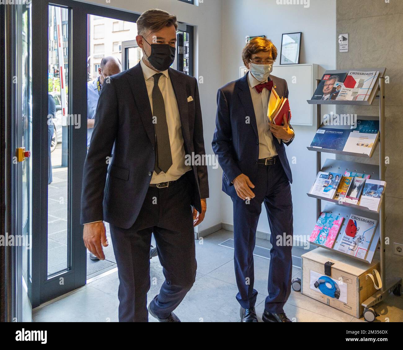 Luxembourg Minister of Economy Franz Fayot and Walloon Minister