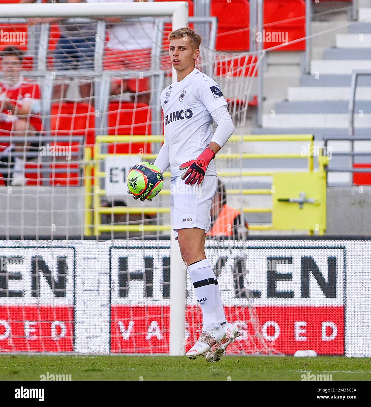 Antwerp's goalkeeper Jean Butez pictured during a friendly soccer game