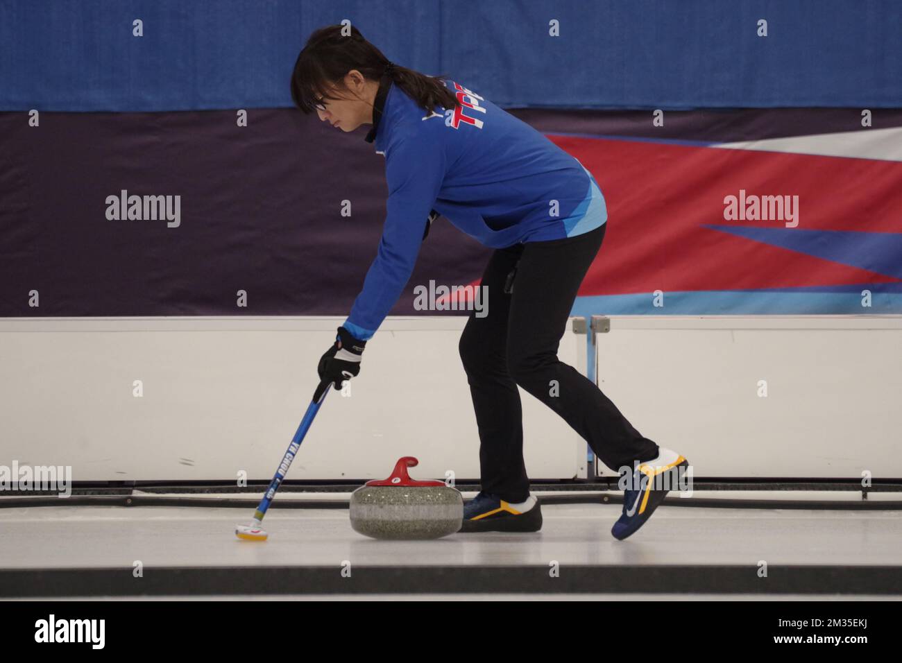 Dumfries, Scotland, 4 December 2022. Chou Amanda playing for Chinese