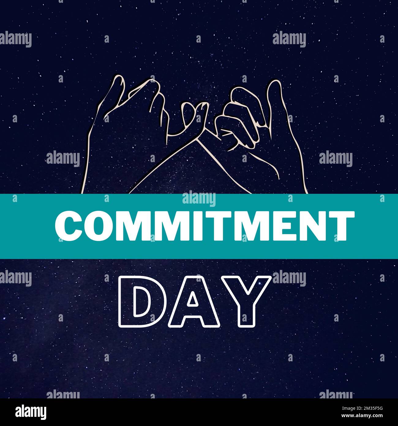 Commitment Day, commemorated every January 1, Stock Photo