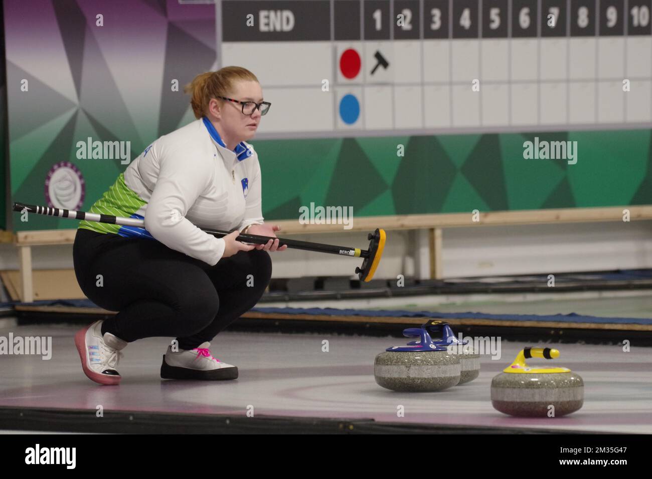 Dumfries, Scotland, 4 December 2022. Lea Jere playing for Slovenia in