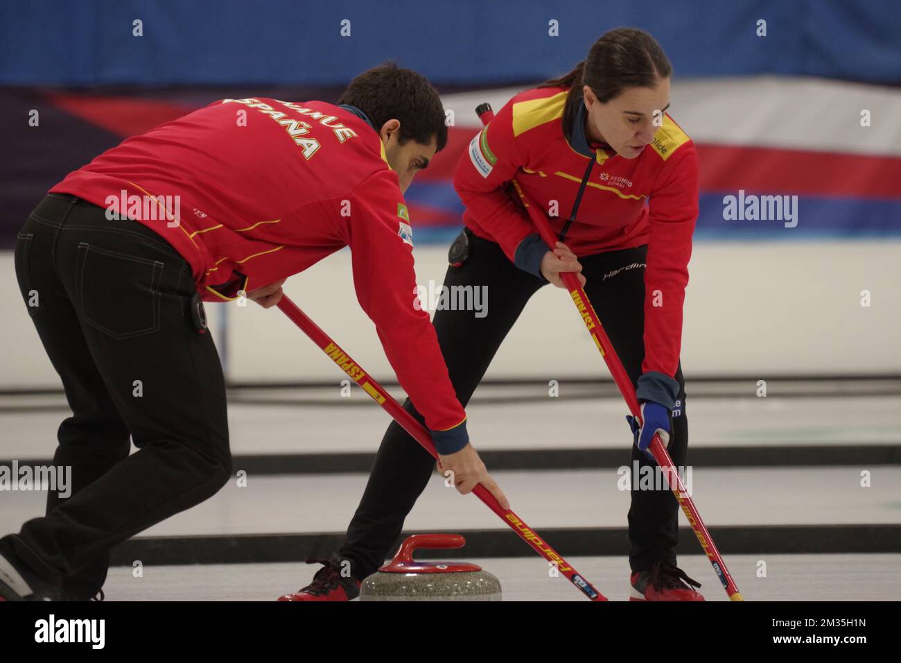 Dumfries, Scotland, 4 December 2022. Mikel Unanue and Oihane Otaegi