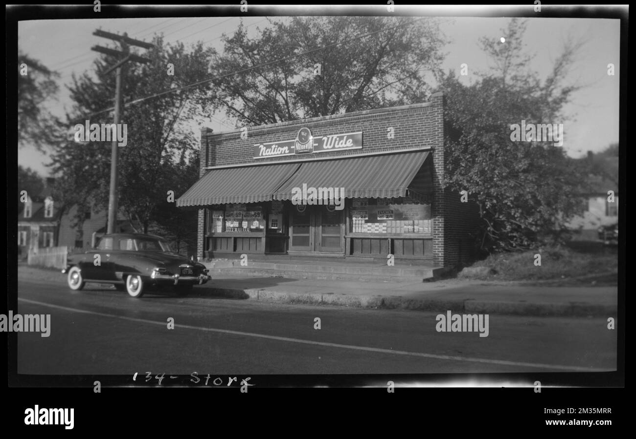 Great Plain Ave store , General stores, Automobiles. Needham Building