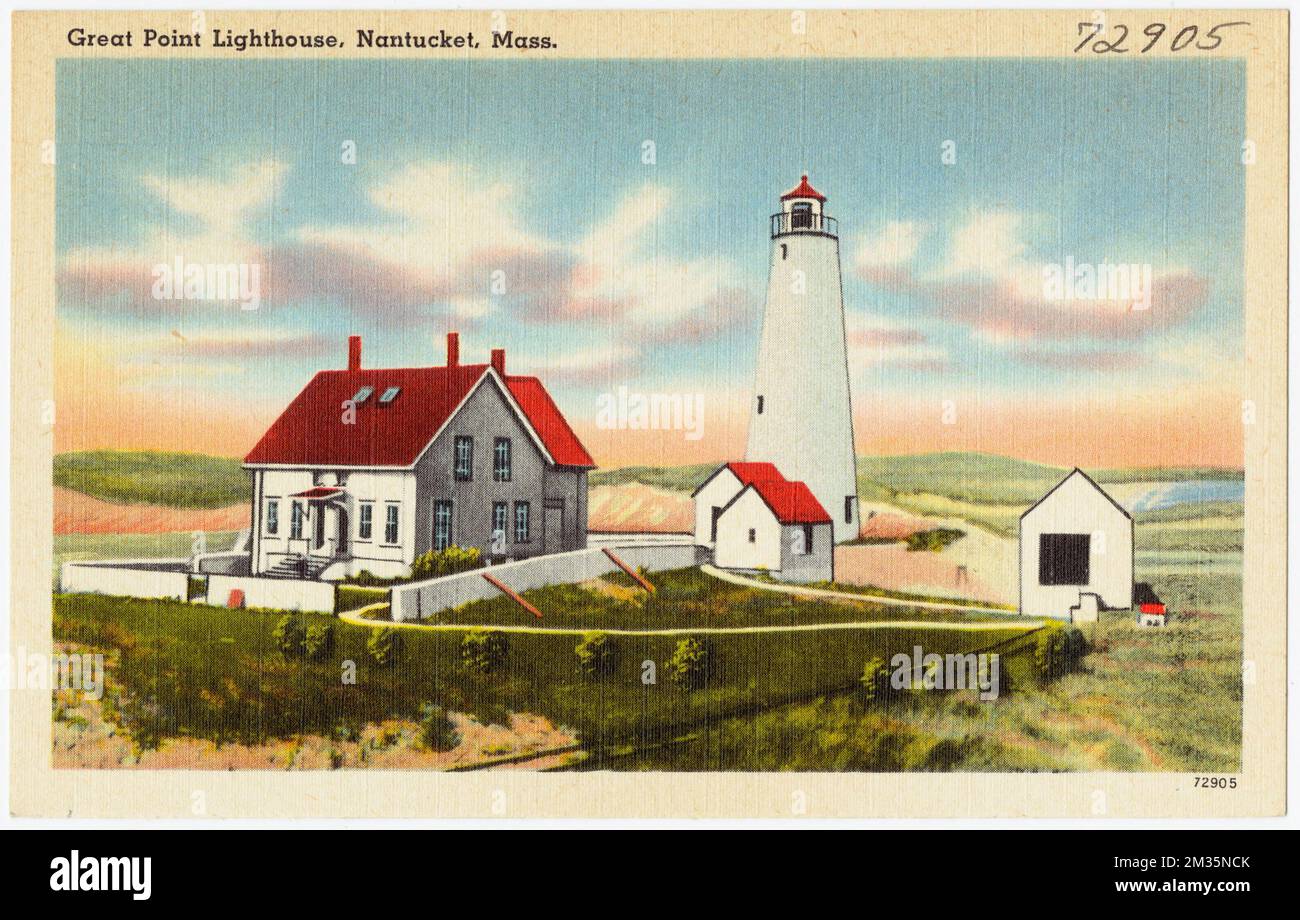 Great Point Lighthouse, Nantucket, Mass. , Lighthouses, Great Point