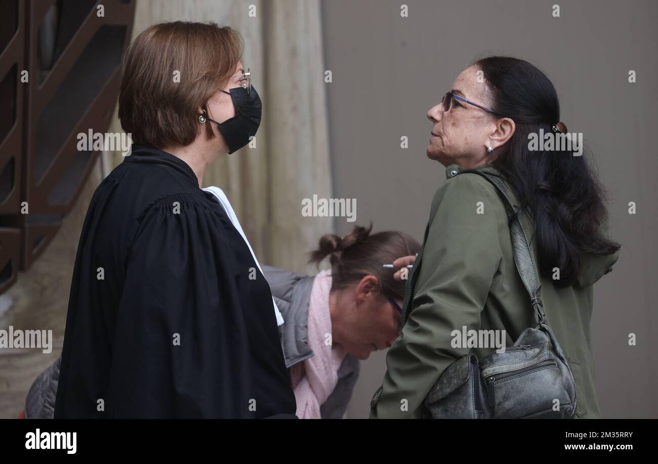 Lawyer Nathalie Buisseret and Sanda's mother Annemie De Vel pictured ...