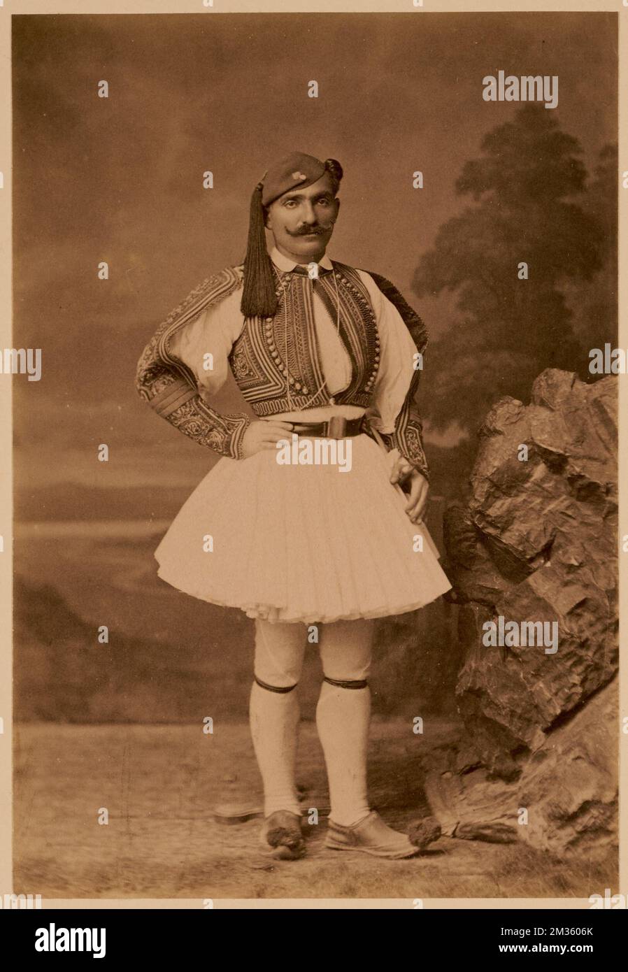 Greek soldier , Clothing & dress. Nicholas Catsimpoolas Collection Stock Photo