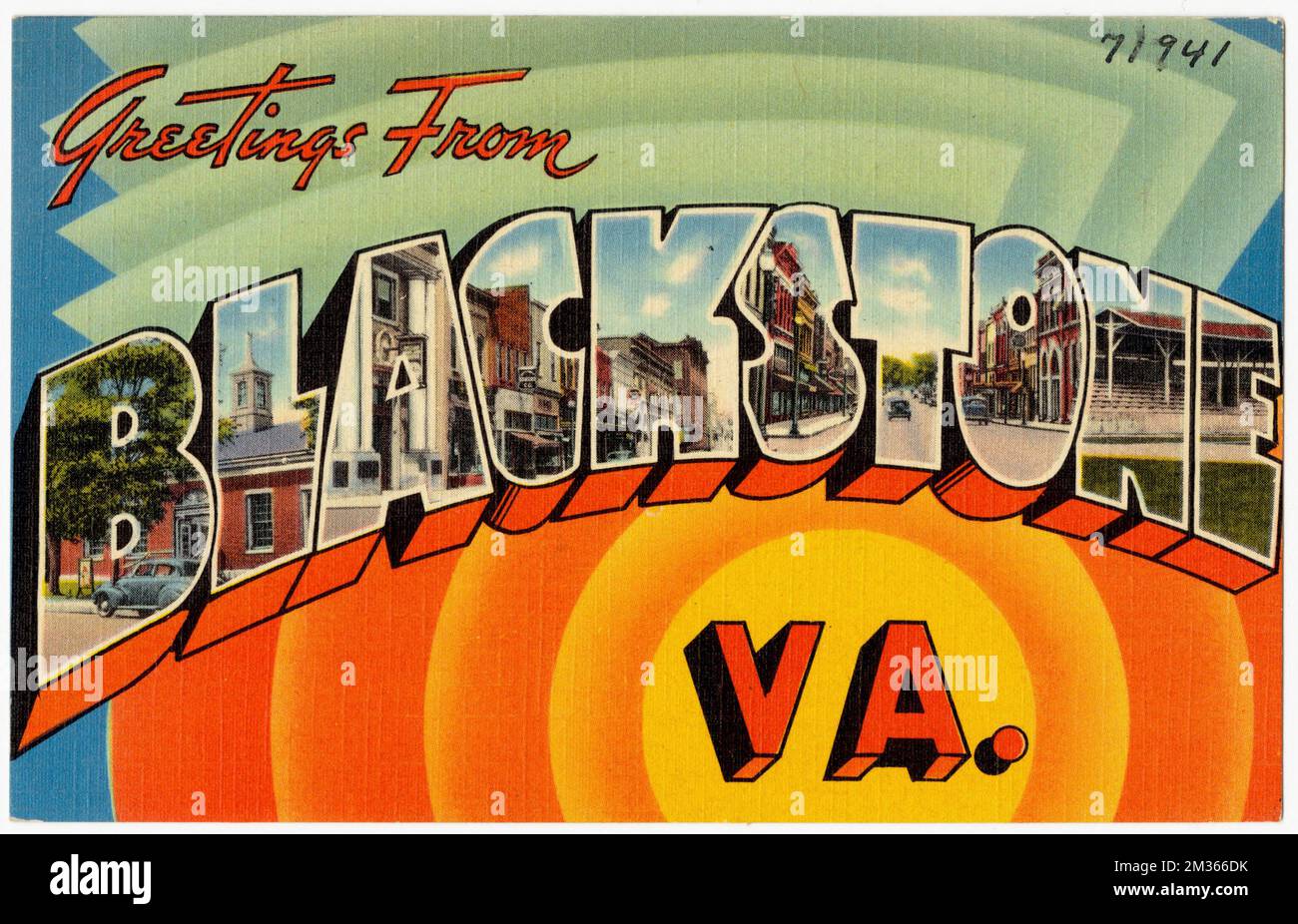 Greetings from Blackstone, VA. , Tichnor Brothers Collection, postcards