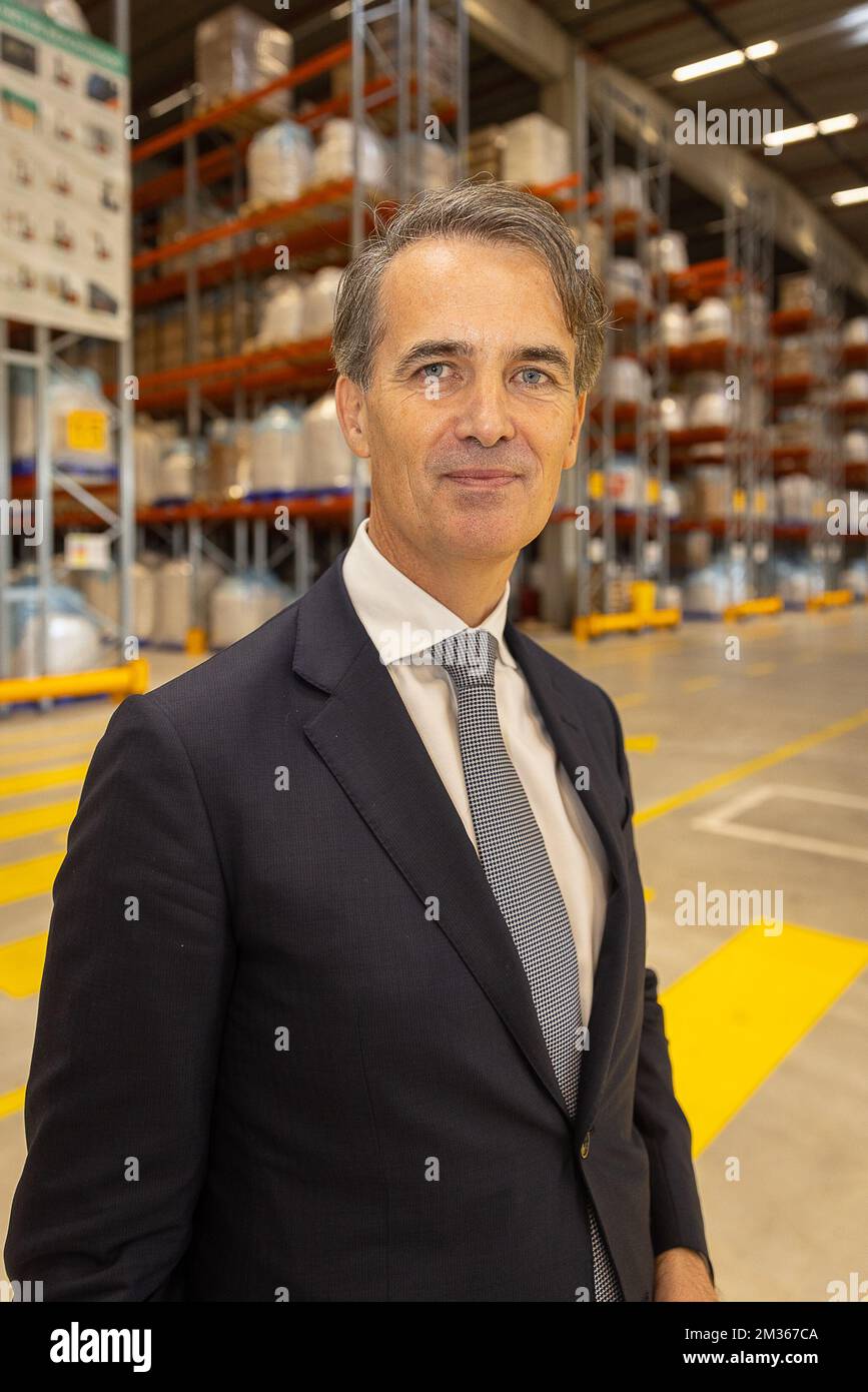 CEO Callebaut Chocolate Peter Boone poses for the photographer during