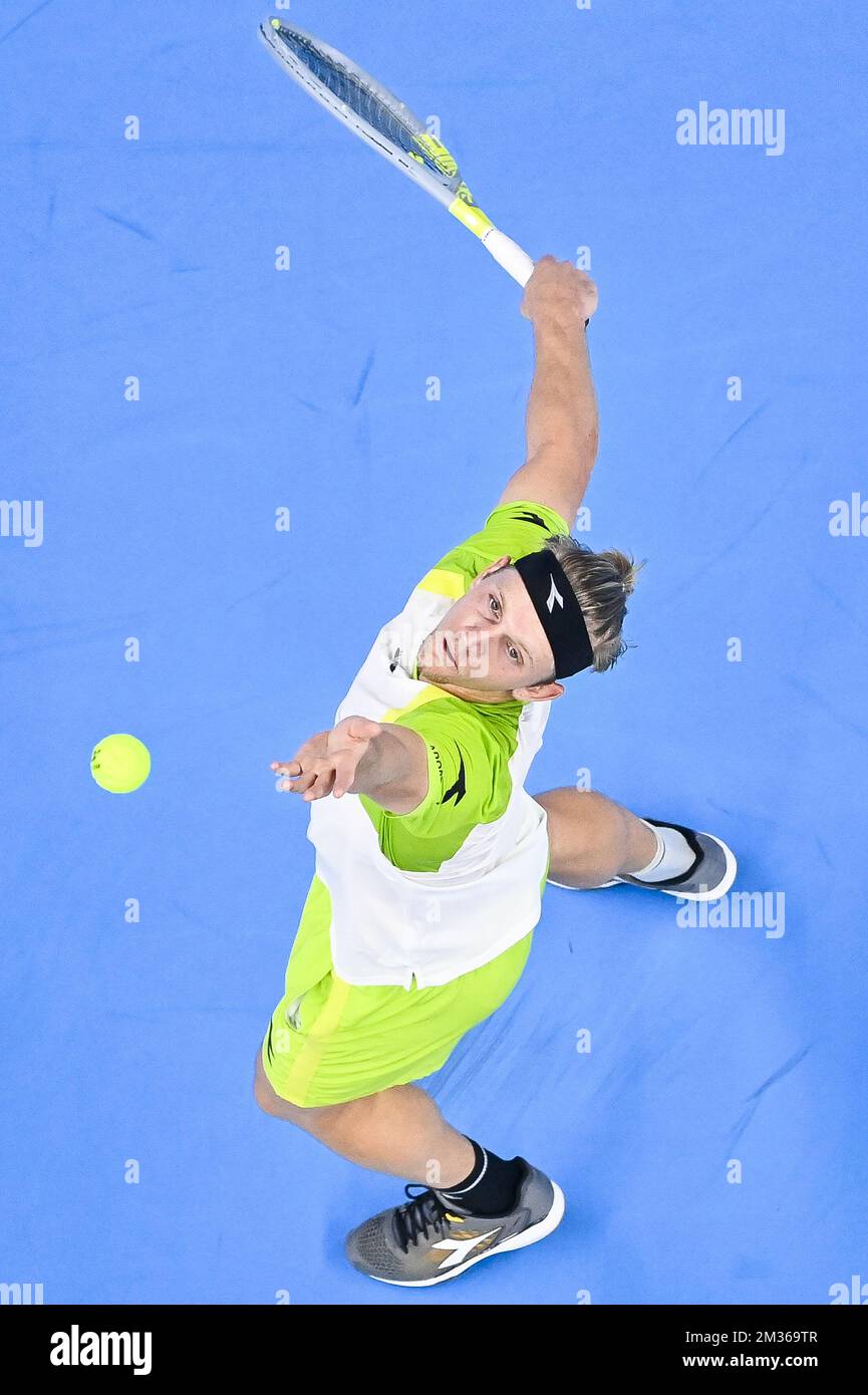 Fokina Racket Spanish Alejandro Davidovich Fokina pictured in action during a singles ...