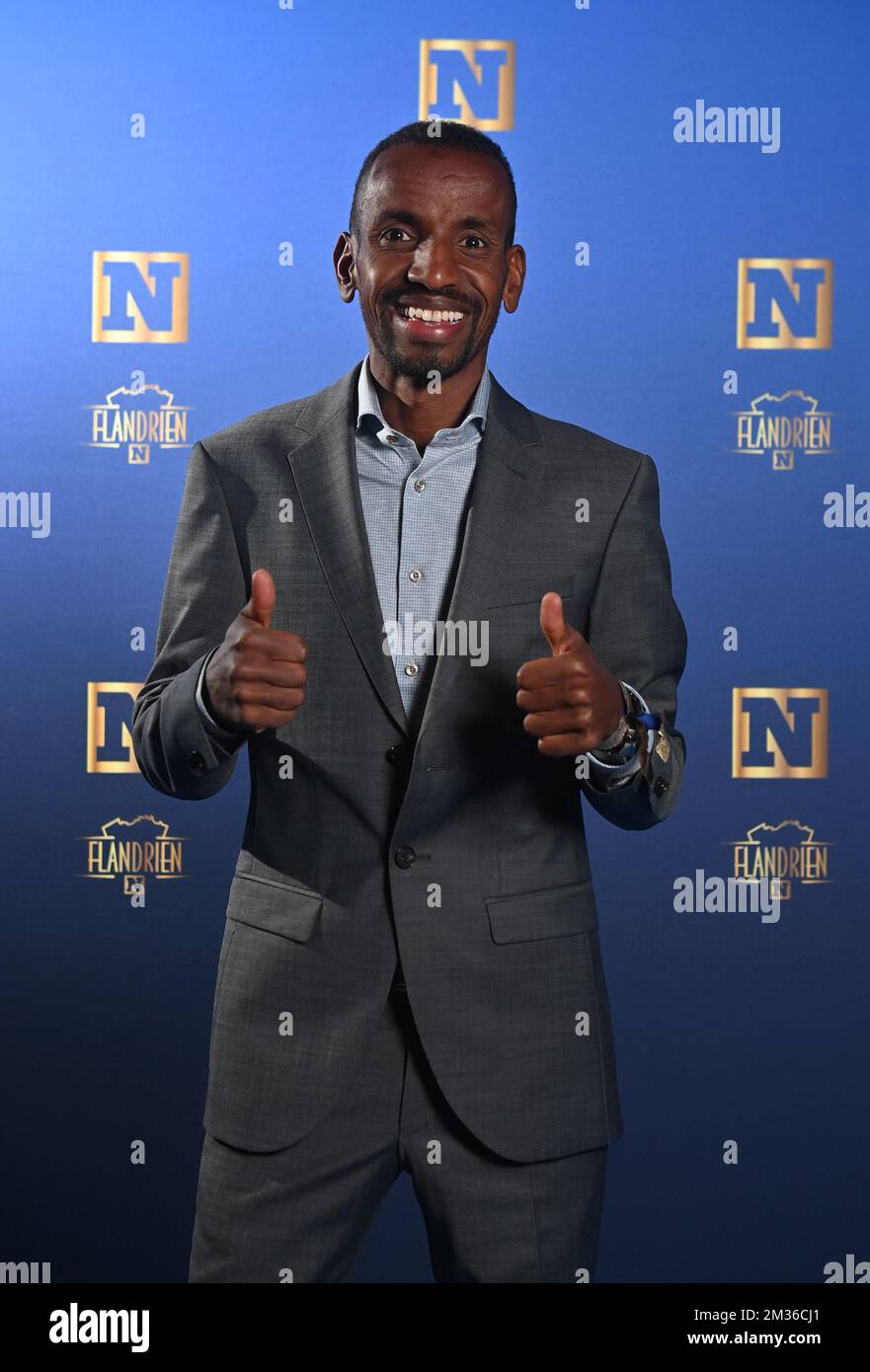 Bashir Bashir pictured at the blue carpet of the 'Flandrien' award