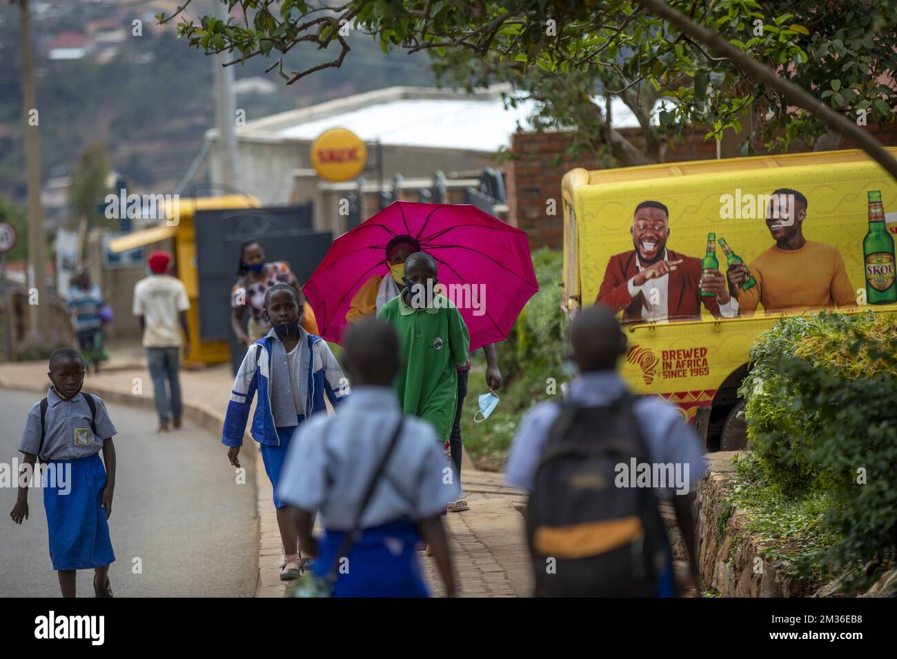 Illustration picture shows daily life in Kigali, Rwanda, on Wednesday