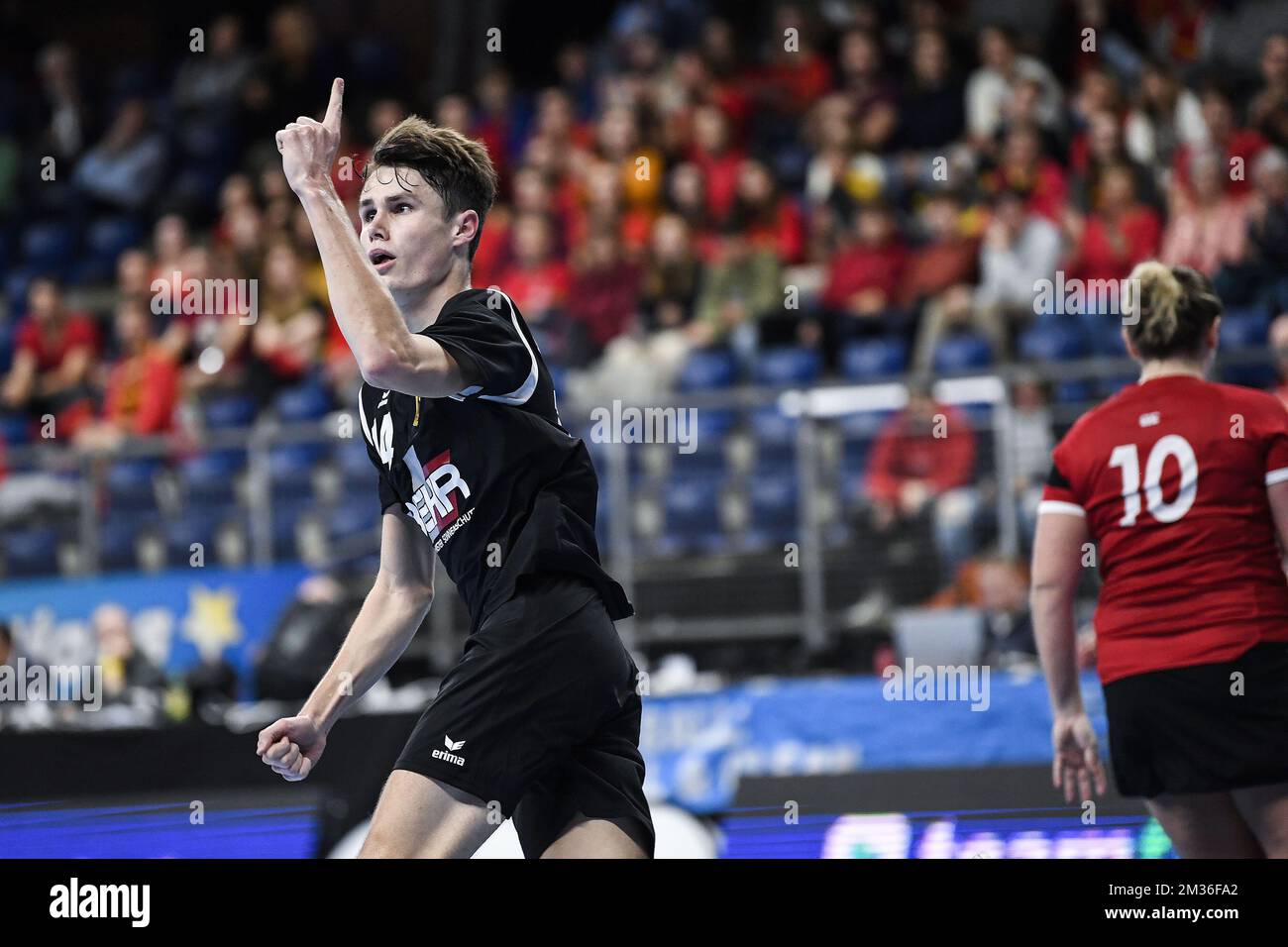 Germany's JanRobert Heming celebrates after scoring during the bronze