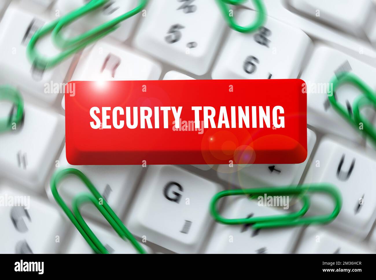 Text caption presenting Security Training. Conceptual photo providing security awareness training for end users Stock Photo
