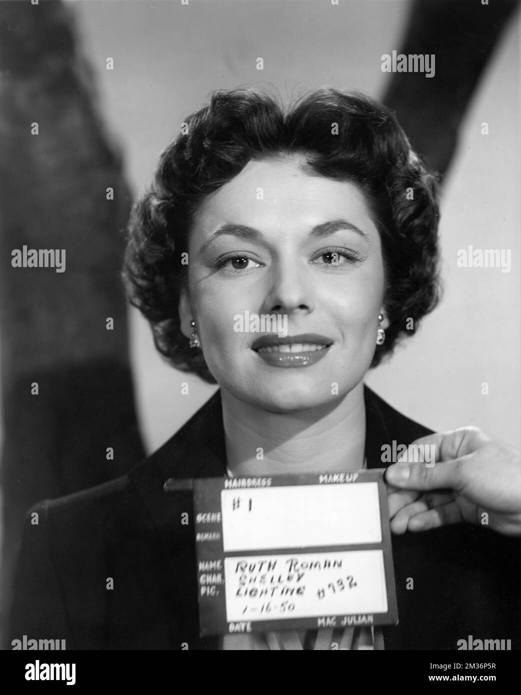 RUTH ROMAN Hair and MakeUp Test Photo for LIGHTNING STRIKES TWICE 1951