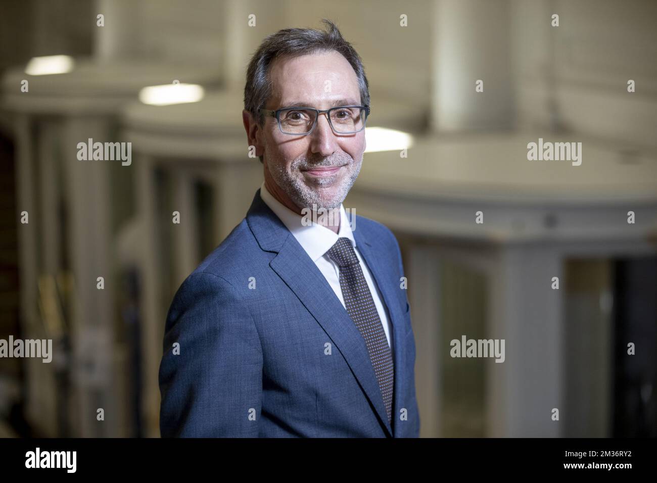 Scientist Antoni Ribas poses for the photographer during a photo ...