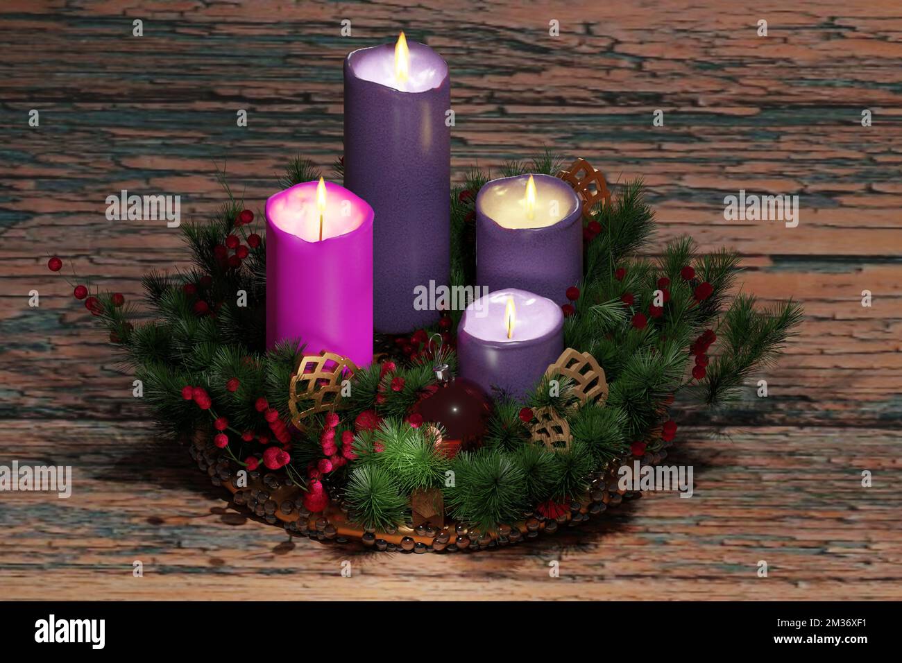 Advent wreath church hires stock photography and images Alamy