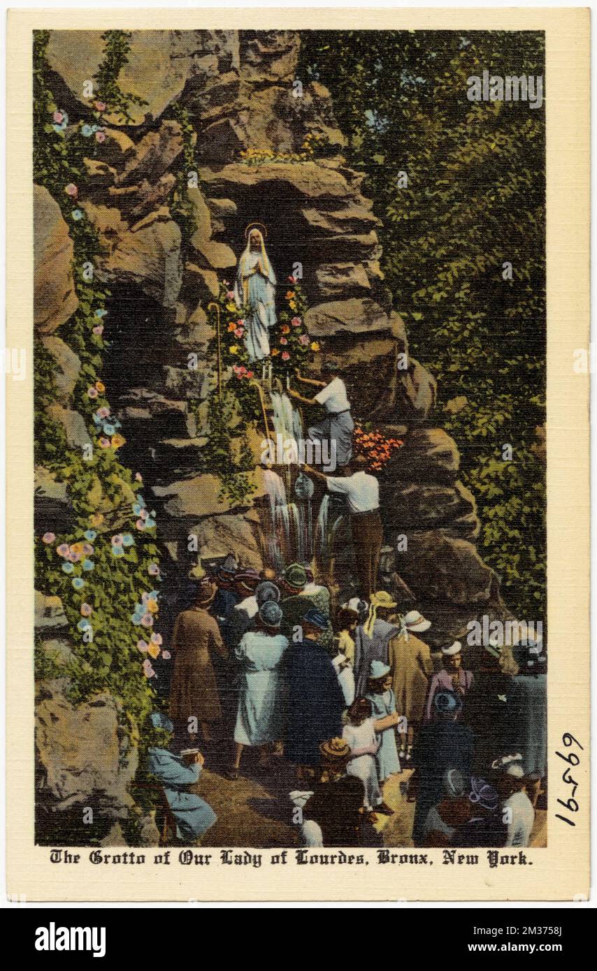 The Grotto of Our Lady of Lourdes, Bronx, New York , Caves, Tichnor