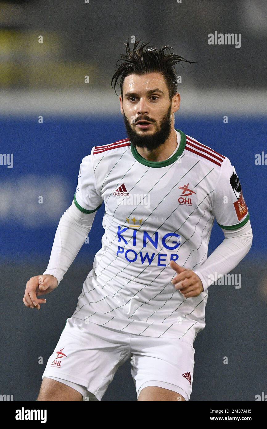 OHL's Kristiyan Malinov pictured during a soccer match between Oud