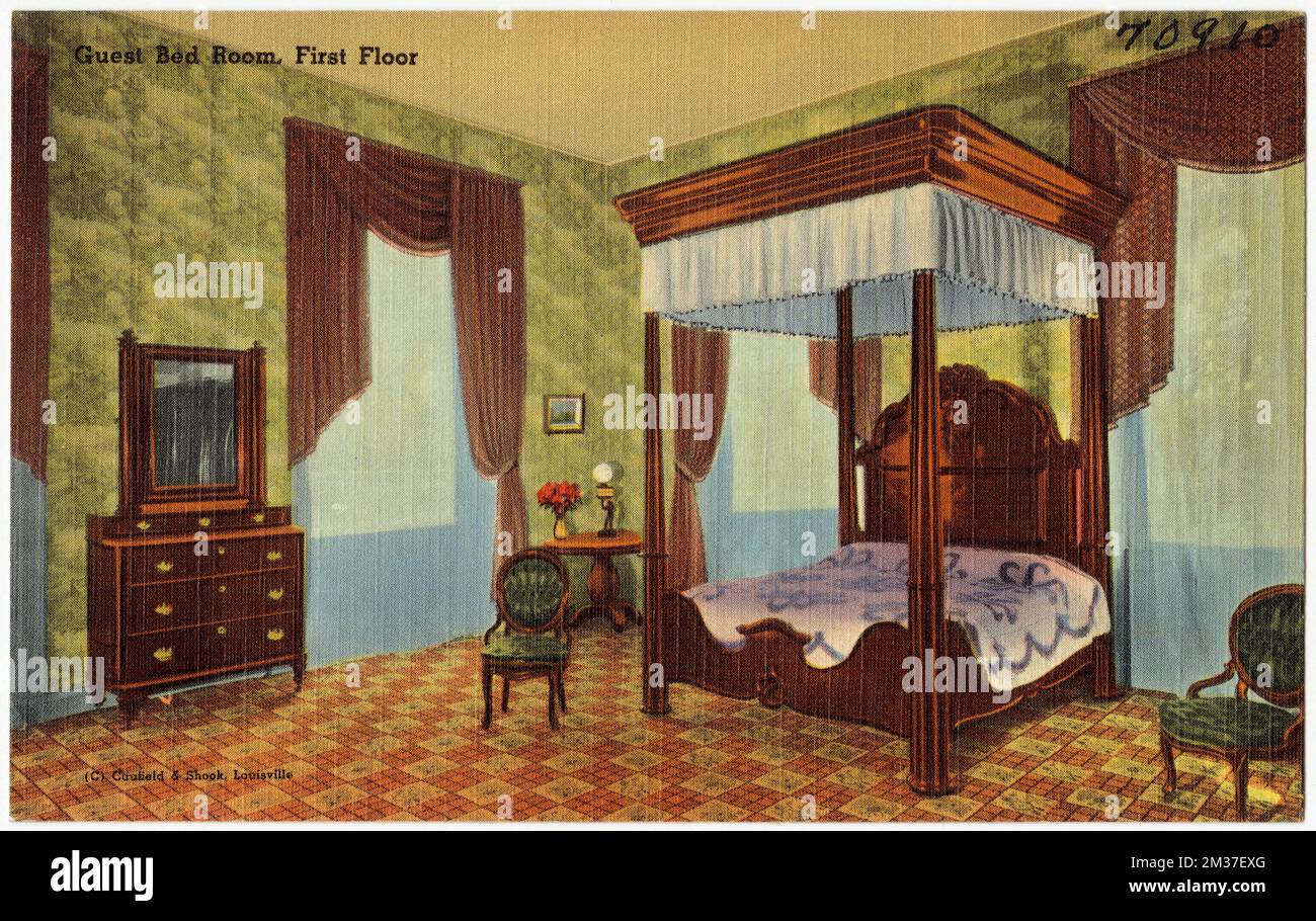 Guest bed room, first floor, My Old Kentucky Home, Bardstown, KY
