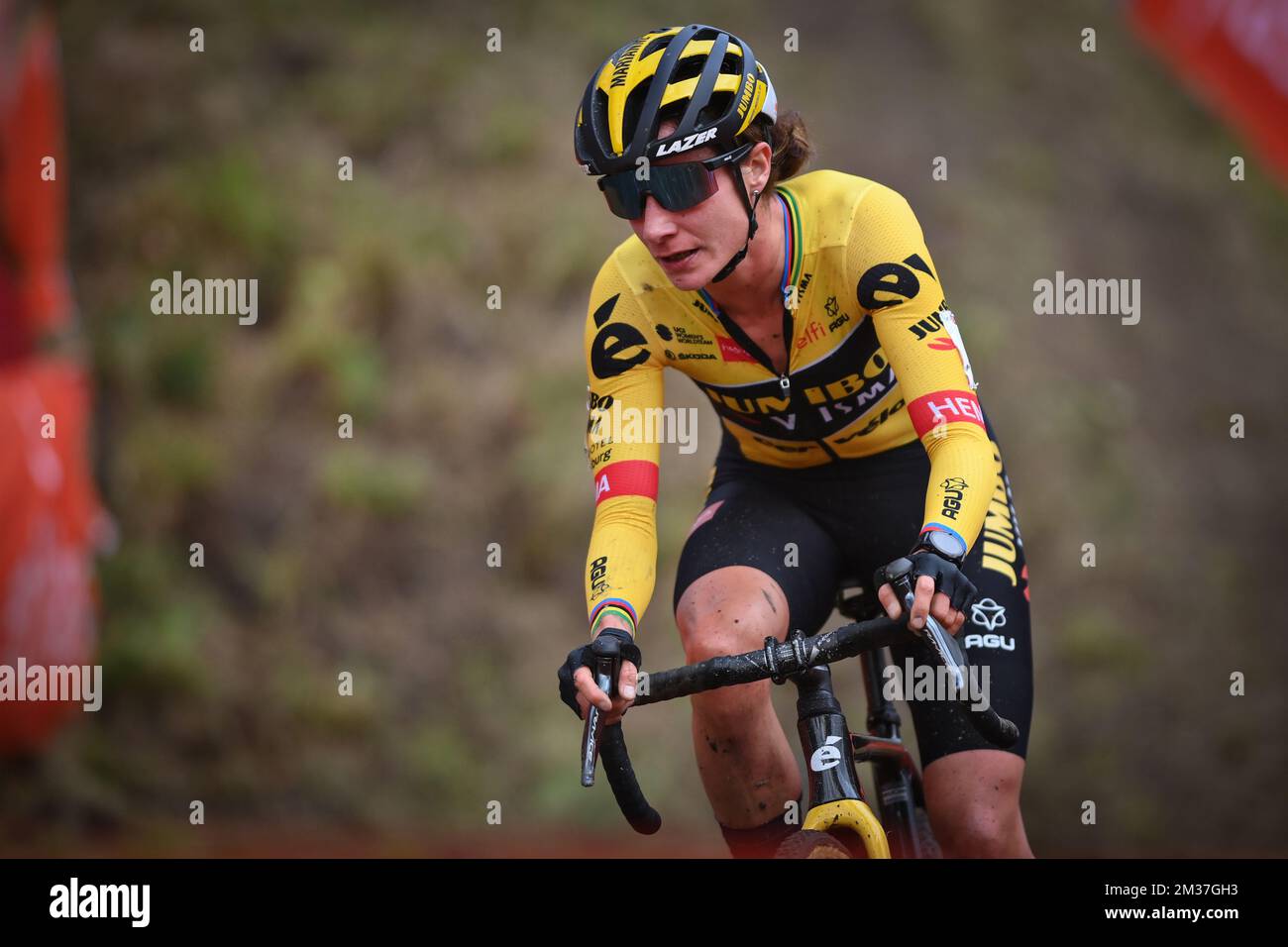 Dutch Marianne Vos pictured in action during the women's elite race of ...