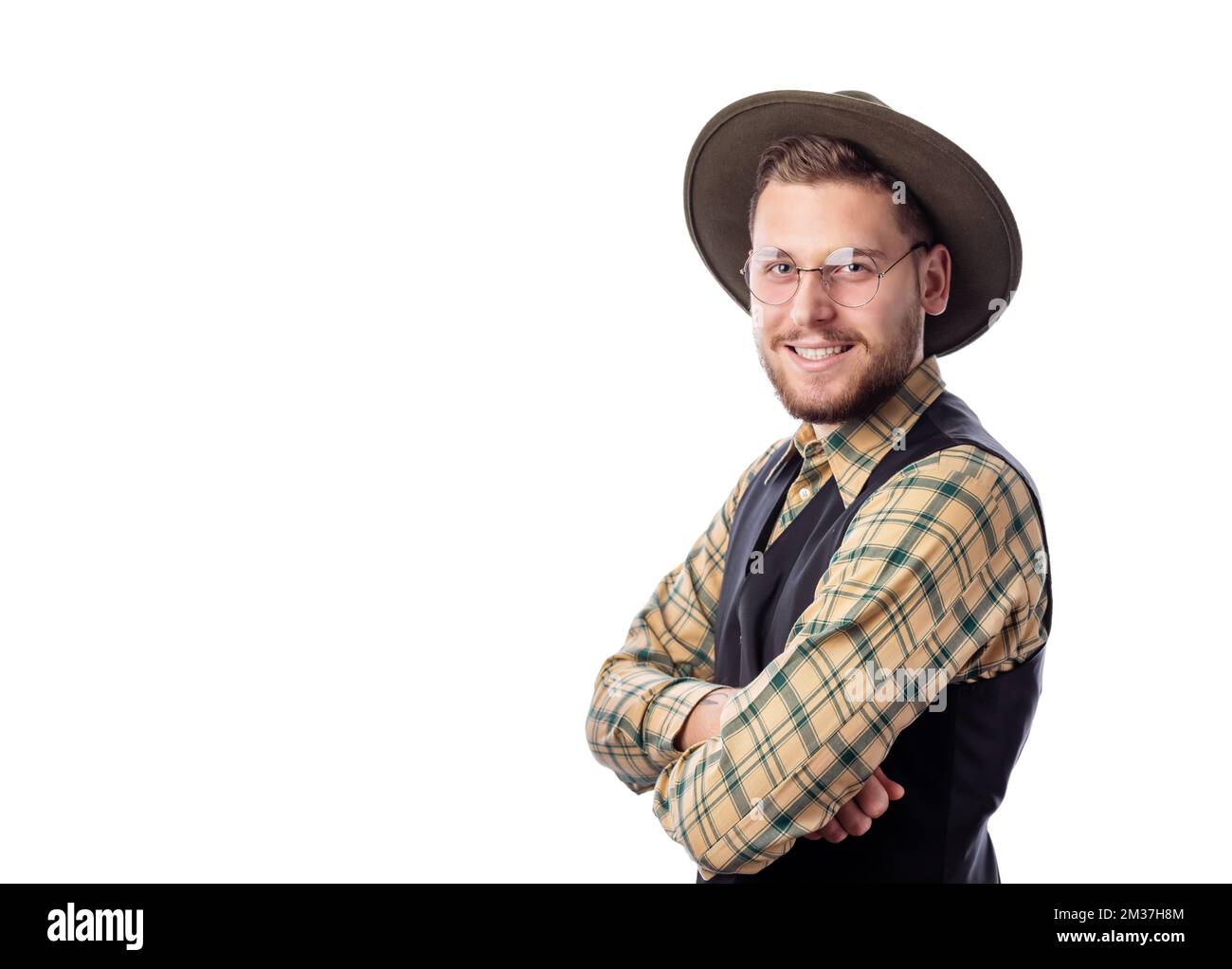 Man in hat portrait Stock Photo