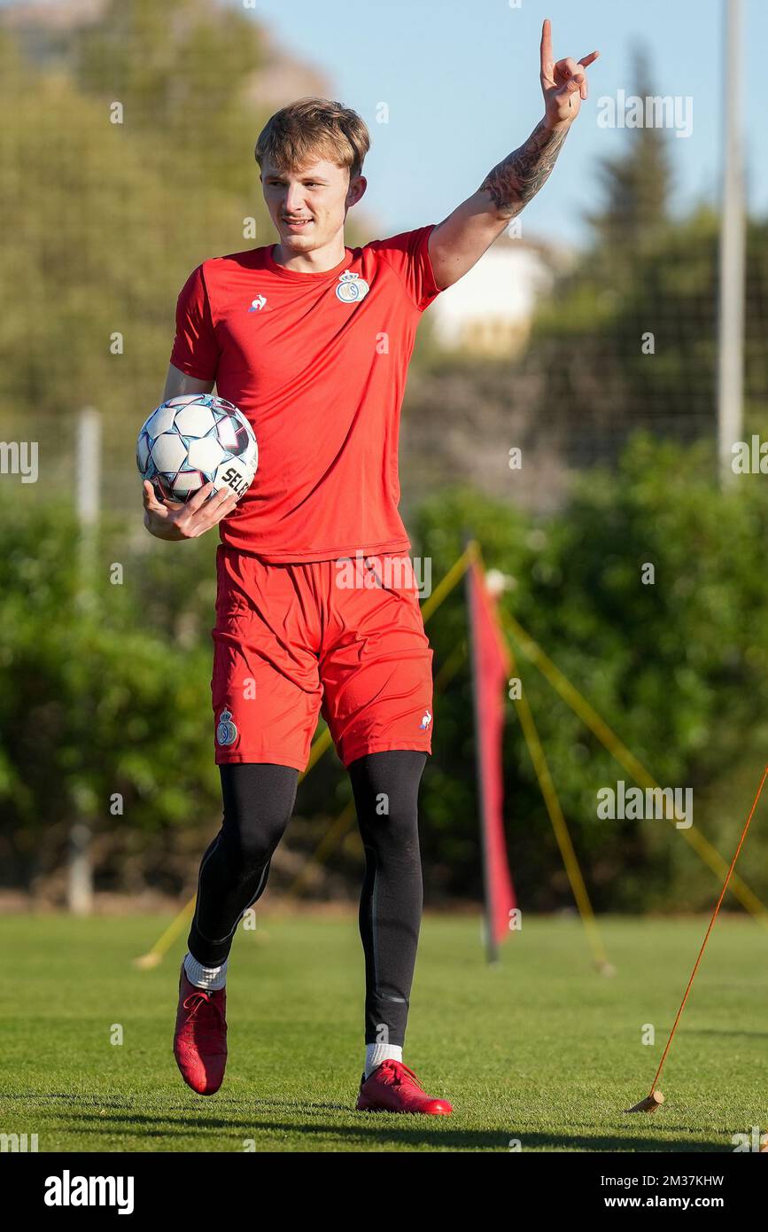 Union's Joachim Imbrechts pictured in action during a training session