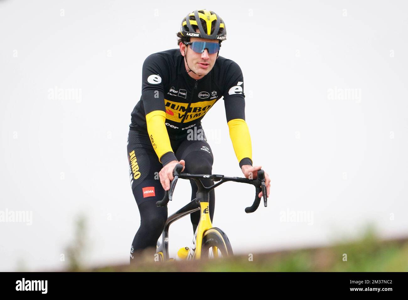 Jumbo-Visma head of performance Mathieu Heijboer and Jumbo-Visma sports  director Merijn Zeeman pictured during the media day of Dutch cycling team Jumbo  Visma in Mutxamel, Alicante, Spain, Tuesday 11 January 2022, in