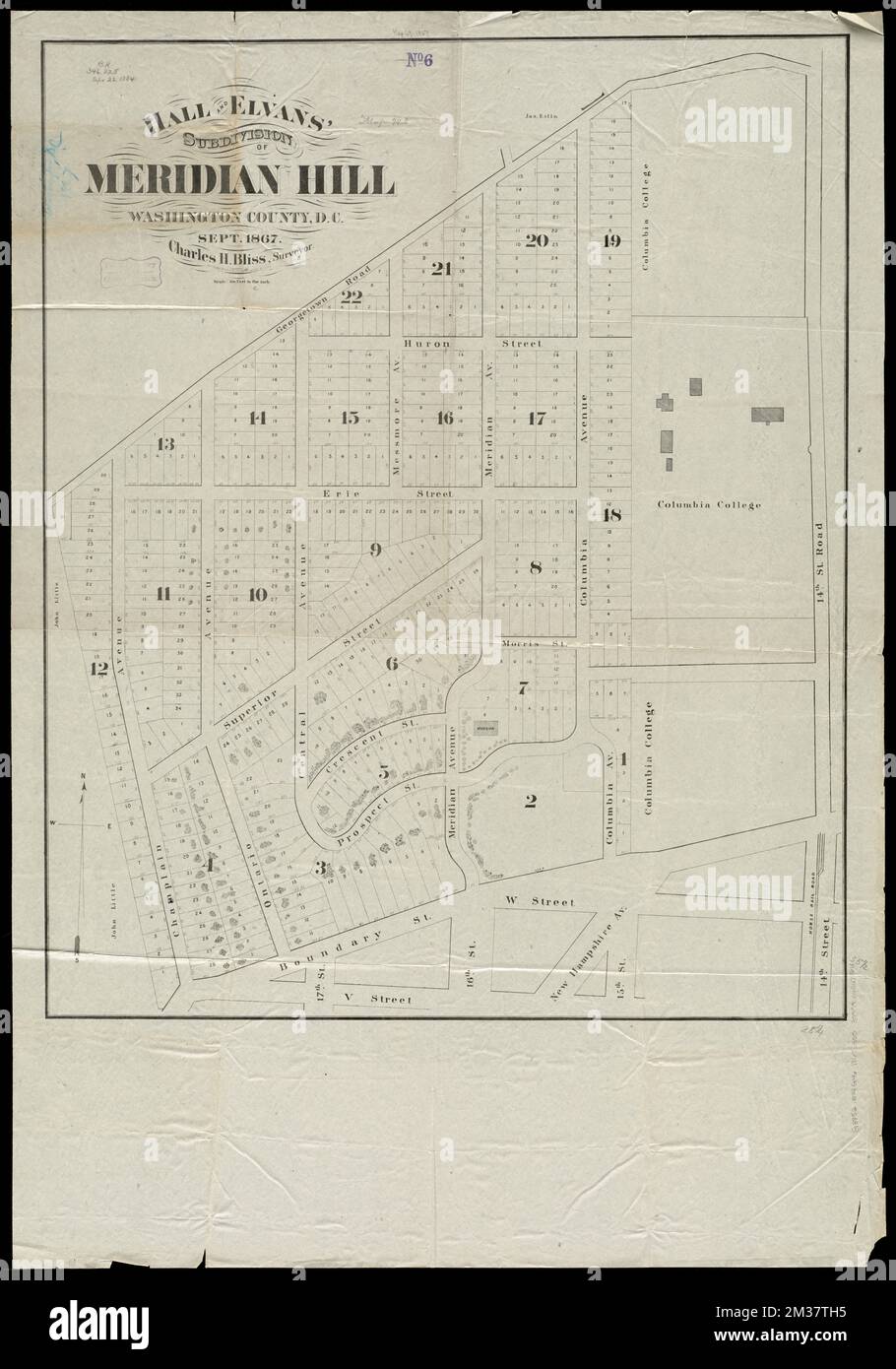 Hall and Elvans' subdivision of Meridian Hill, Washington County, D.C