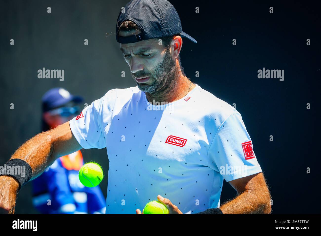 Jean-Julien Rojer (ATP 37) pictured at the 'Australian Open' Grand Slam ...