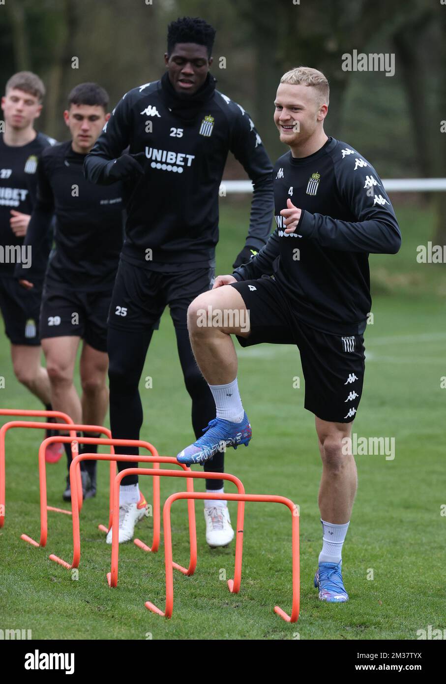 Charleroi's Jules Van Cleemput pictured during a training session of