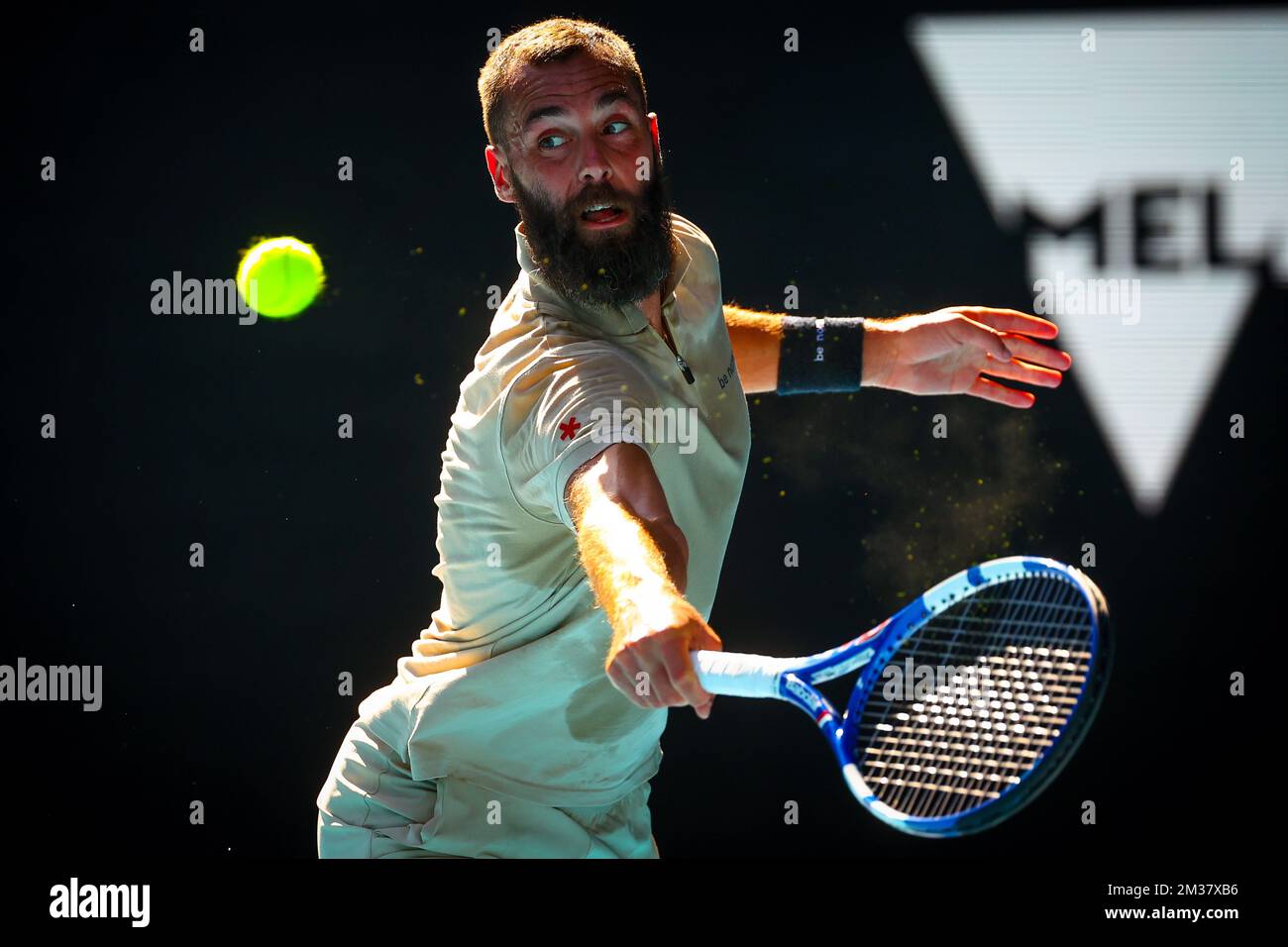 Benoit Paire (ATP 47) the Australian Open Grand Slam tennis tournament, Friday 21 January 2022 in Melbourne Park, Melbourne, Australia