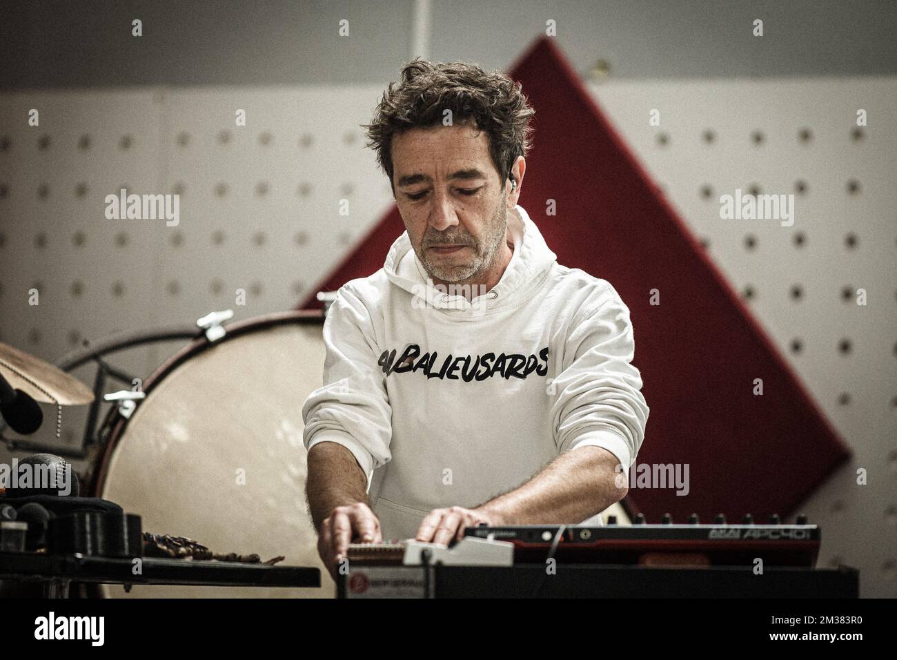 France, Bondy, November 13, 2022. French percussionist Pierre Caillot ...